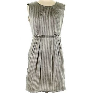 Anthropologie Casual Sleeveless Satin Mini Cocktail Dress Gray Purple Size Small